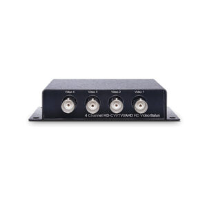 HD-AHD/CVI/TVI/CVBS 4 Channel Passive Video Balun 4k Compatible ESD / Lightning Protection